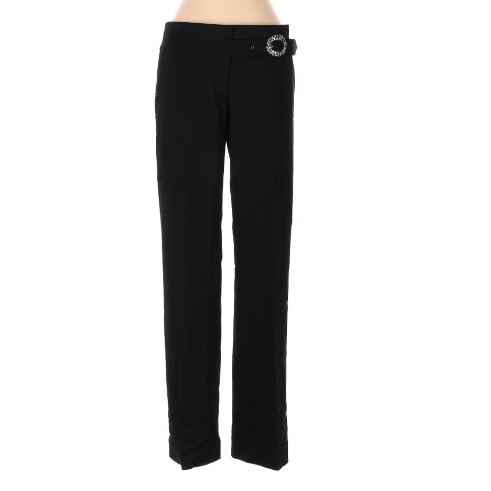 Bluemarine low rise pant with crystal buckle